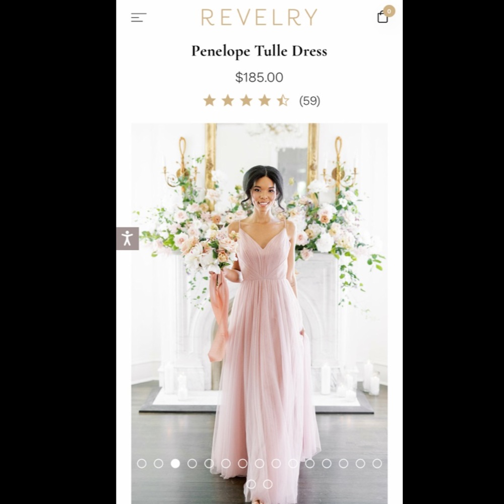 Revelry “Penelope” tulle bridesmaid dress